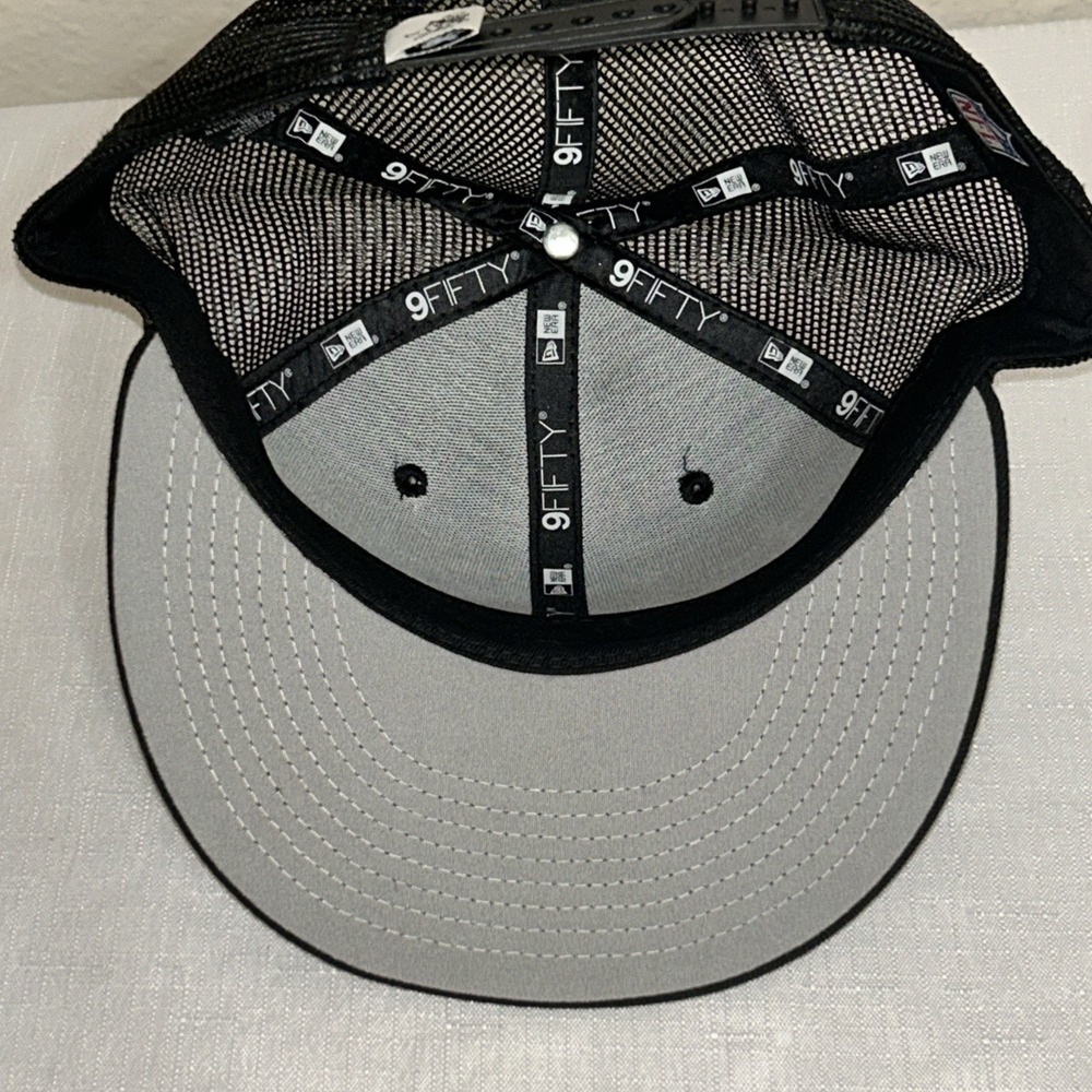 Dallas Cowboys New Era 9FIFTY NFL Historic Snapback Hat Retro Joe 950, Black - Picture 7 of 7